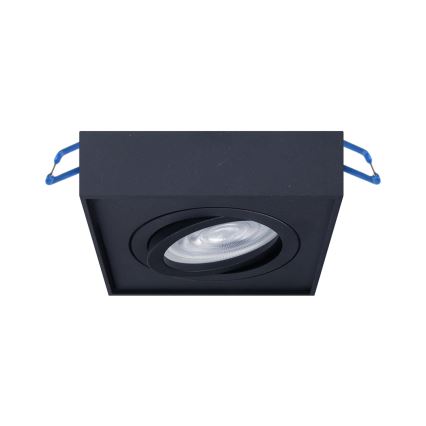 Встроенный точечный светильник NUSA 1xGU5,3/MR16/50W/12V угловой черный