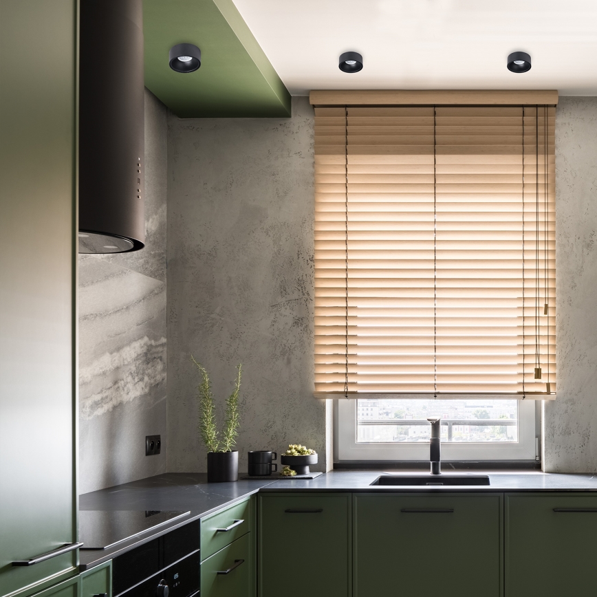 Встроенный точечный светильник BALI 1xGU5,3/MR16/25W/12V круглый черный