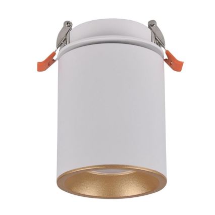 Встроенный точечный светильник HARON 1xGU10/10W/230V белый/золотистый