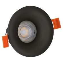 Встроенный светильник FIALE 1xGU10/35W/230V круглый черный