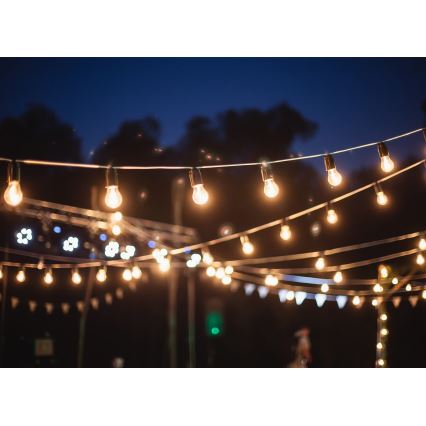 Вулична декоративна гірлянда GIRLANDA 17 м 15xE27/15W/230V IP44