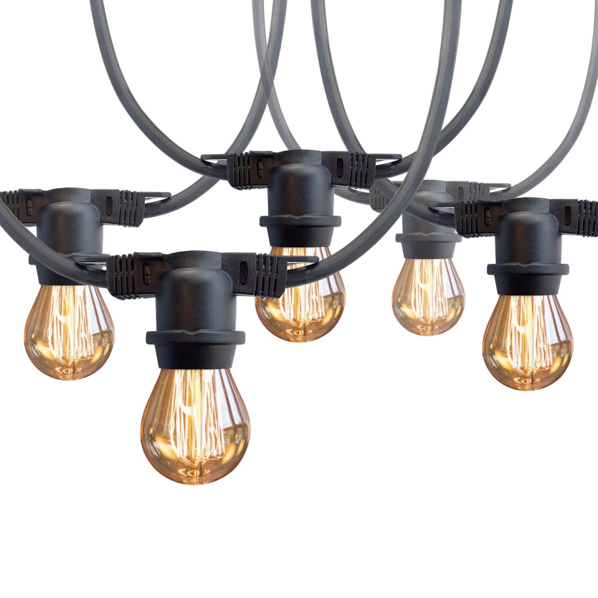 Вулична декоративна гірлянда MIMOSA 10xE27/1,3W/230V IP44 10 м