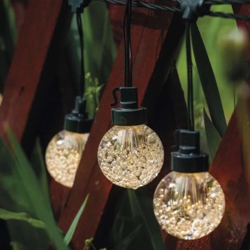 Вулична декоративна LED гірлянда 20xLED/12,6м IP44 теплий білий