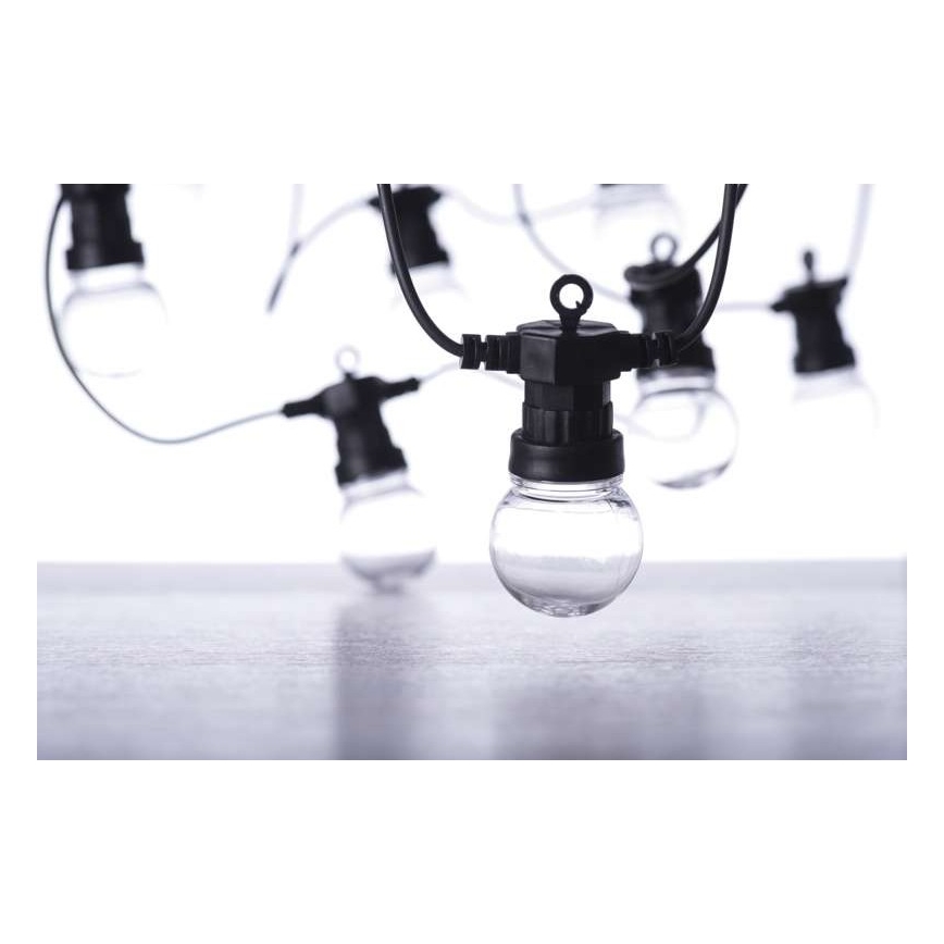 Вулична декоративна LED гірлянда 50xLED/10м IP44 прозора