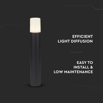 Вулична лампа 1xGU10/35W/230V IP54 50 см чорний