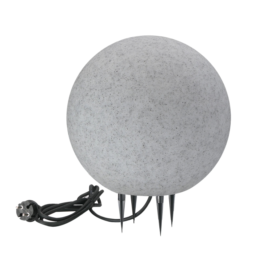 Вулична лампа ARGENTO 1xE27/15W/230V діаметр 30 см IP65 сірий