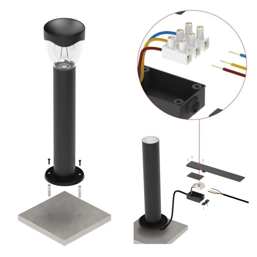 Вулична лампа ARTEO 1xE27/15W/230V IP44 50 см