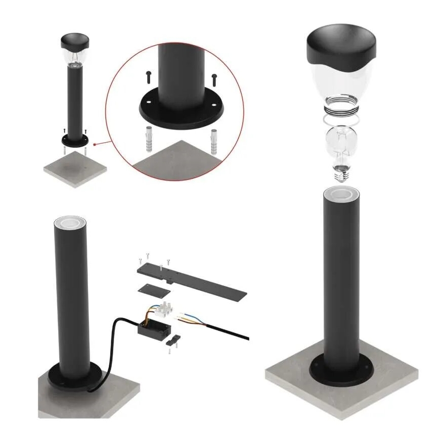 Вулична лампа ARTEO 1xE27/15W/230V IP44 80 см