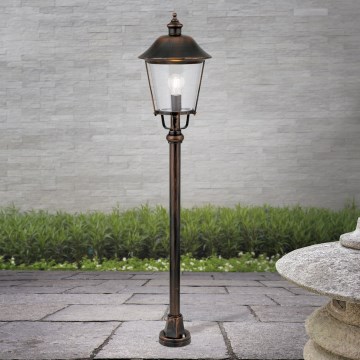 Вулична лампа KENZO 1xE27/100W/230V IP44 бронза/патина