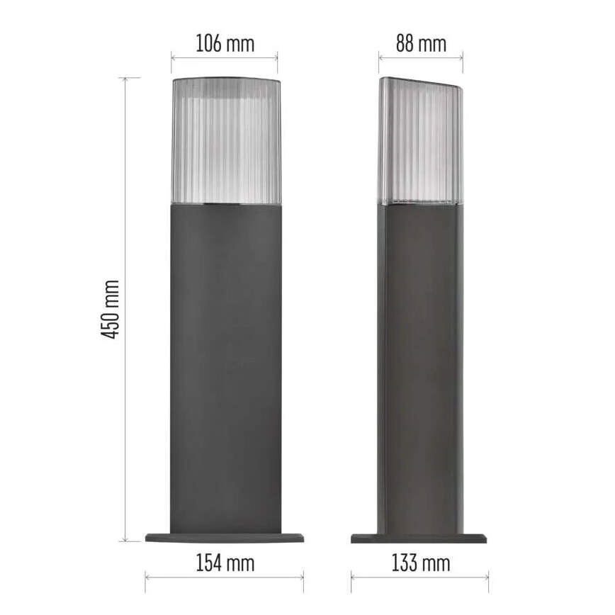 Вулична лампа LANA 1xE27/25W/230V IP54 45 см