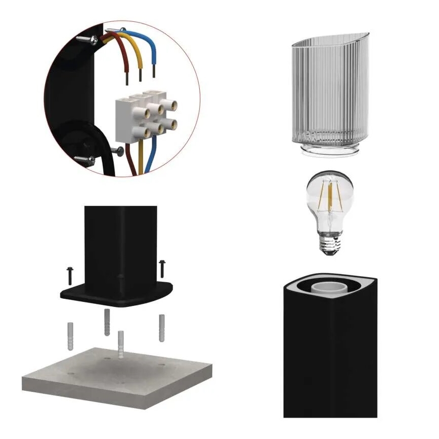 Вулична лампа LANA 1xE27/25W/230V IP54 75 см