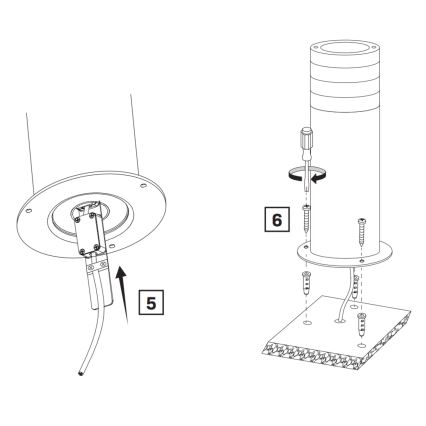 Вулична лампа RINO 1xE27/12W/230V IP54 44 см чорний