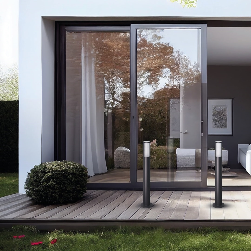 Вулична лампа VERTICAL 1xGU10/8W/230V IP44 чорний