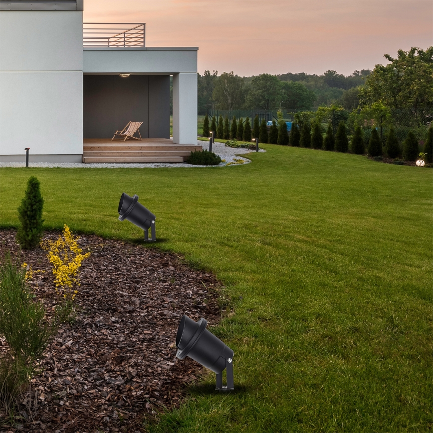 Вулична лампа VILO 1xGU10/60W/230V IP65 чорна