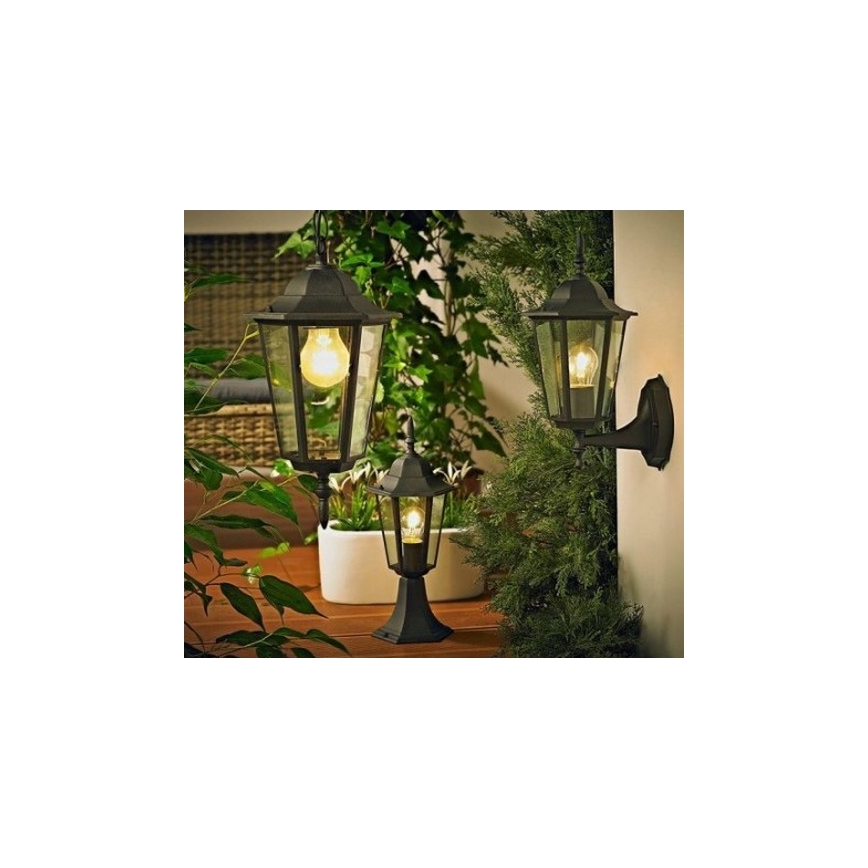 Вулична люстра 1xE27/20W/230V IP43 чорний