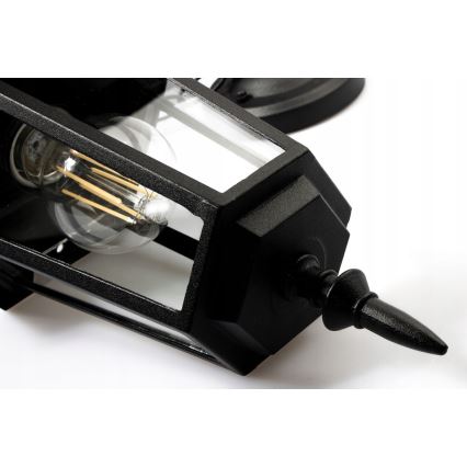 Вулична люстра 1xE27/20W/230V IP43 чорний