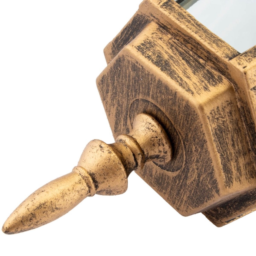 Вулична люстра на ланцюжку 1xE27/60W/230V золота IP44