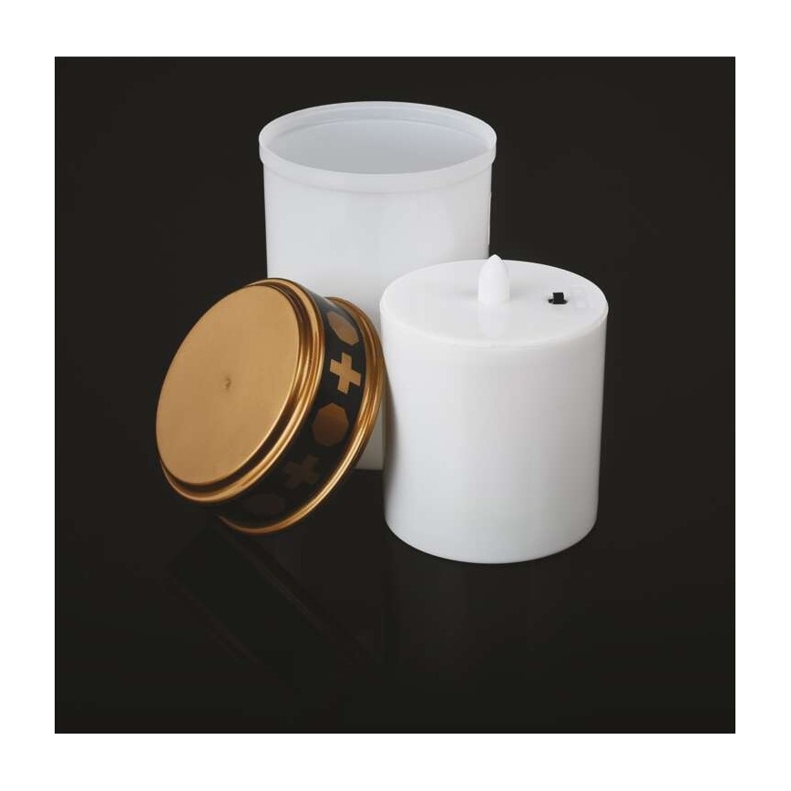 Вулична різдвяна LED декорація 1xLED/2xC IP44 білий