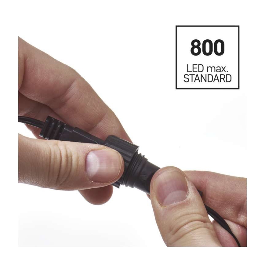 Вулична різдвяна LED гірлянда 100xLED/15м IP44 теплий білий