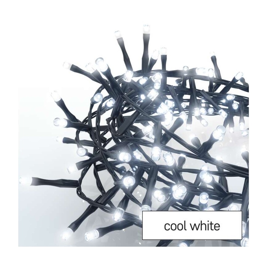 Вулична різдвяна LED гірлянда 400xLED/13м IP44 холодний білий