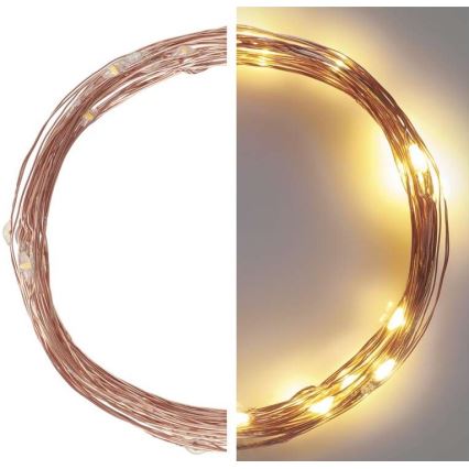 Вулична різдвяна LED гірлянда 40xLED/9м IP44 тепле біле світло