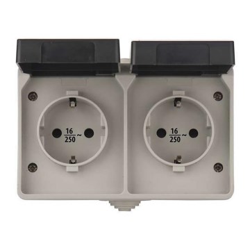 Вулична розетка SCHUKO 250V/16A IP44 2Z