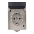 Вулична розетка SCHUKO 250V/16A IP44