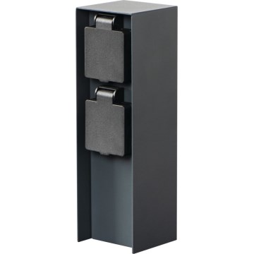 Вулична розеткова колона DASTO 2Z Typ E 230V IP44 антрацит