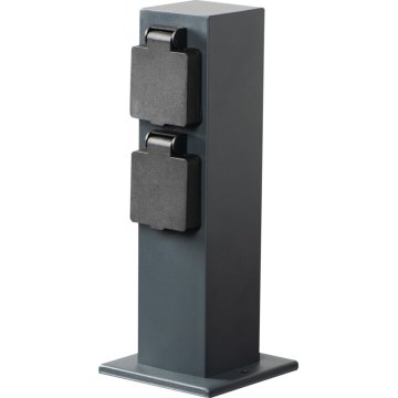 Вулична розеткова колона NASTO 2Z Typ E 230V IP44 антрацит