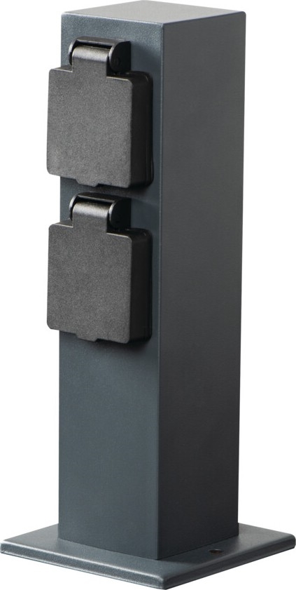 Вулична розеткова колона NASTO 2Z Typ E 230V IP44 антрацит