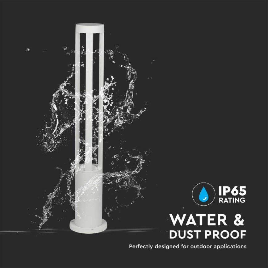 Вулична світлодіодна лампа LED/10W/230V 80см 4000K IP65 білий