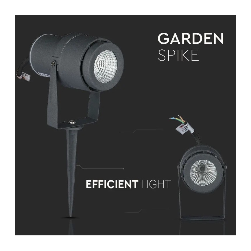 Вулична світлодіодна лампа LED/12W/230V 4000K антрацит IP65