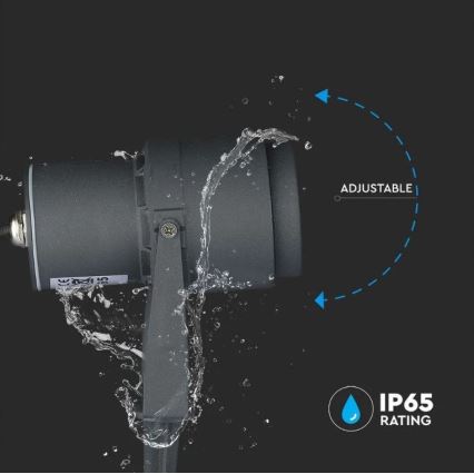 Вулична світлодіодна лампа LED/12W/230V 4000K антрацит IP65