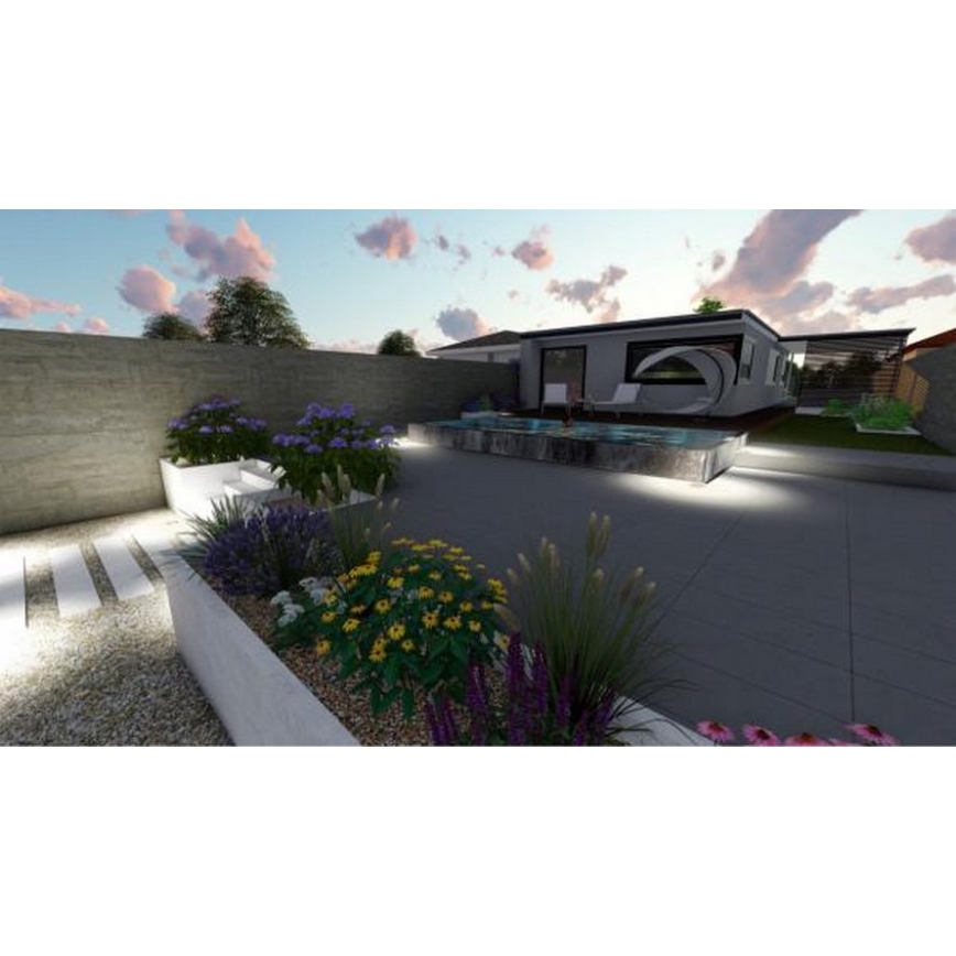 Вулична світлодіодна лампа, що висвітлює шлях LED/4W/85-264V IP67 2800K