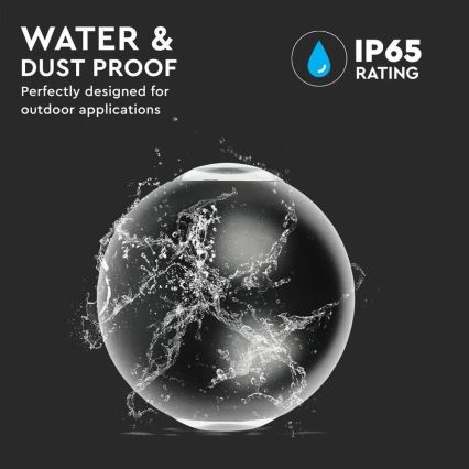 Вуличне світлодіодне настінне світло LED/6W/230V 3000K IP65 чорний