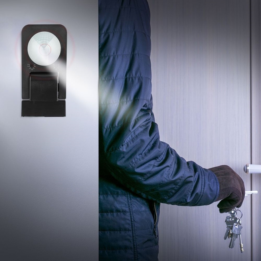 Вуличний інфрачервоний датчик руху 360° 1000W/230V IP65 чорний