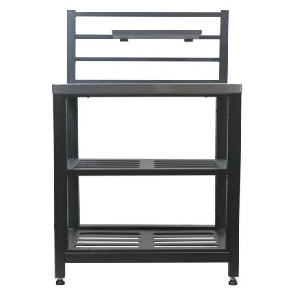 Вуличний модульний стіл 80x47x123 cm чорний/нержавіюча сталь
