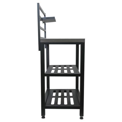Вуличний модульний стіл 80x47x123 cm чорний/нержавіюча сталь