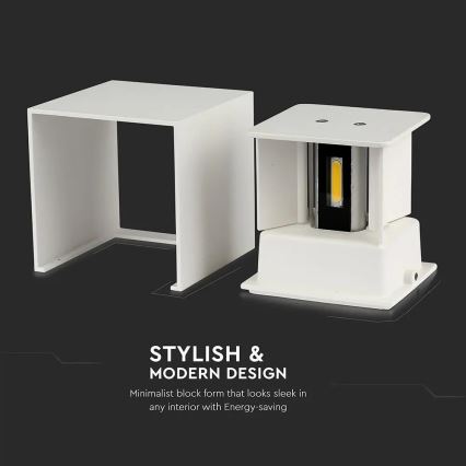 Вуличний настінний LED світильник LED/11W/230V 3000K IP65 білий