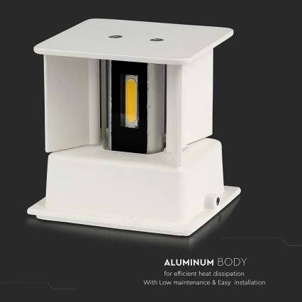 Вуличний настінний LED світильник LED/11W/230V 4000K IP65 білий