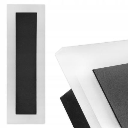 Вуличний настінний LED світильник LED/19W/230V IP54 чорний