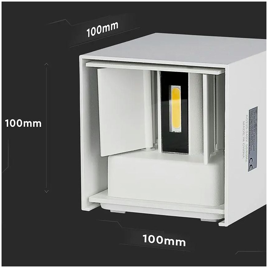 Вуличний настінний LED світильник LED/5W/230V 3000K IP65 білий