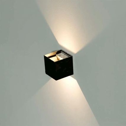 Вуличний настінний LED світильник LED/5W/230V 3000K IP65 чорний