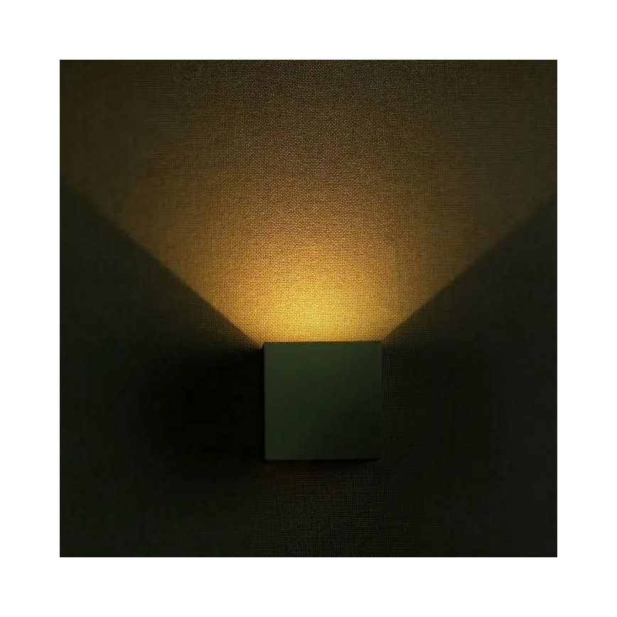 Вуличний настінний LED світильник LED/5W/230V 4000K IP65 сірий