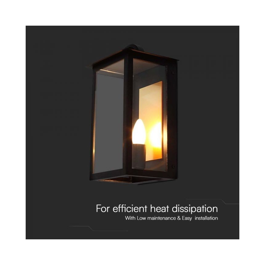 Вуличний настінний світильник 1xE14/30W/230V IP65