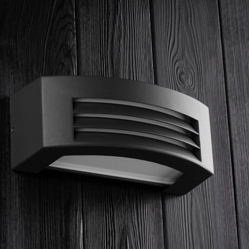 Вуличний настінний світильник 1xE27/14W/230V IP54 чорний