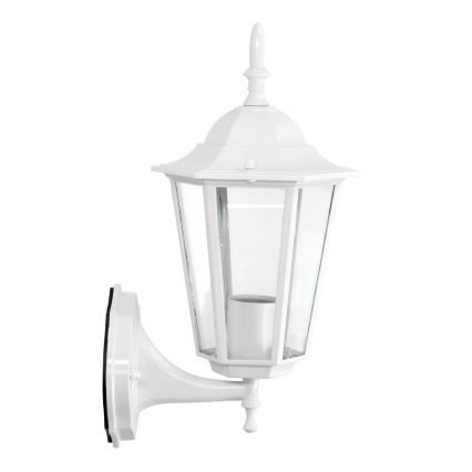 Вуличний настінний світильник 1xE27/60W/230V IP44 білий