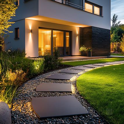 Вуличний настінний світильник 2xGU10/35W/230V IP54 круглий чорний