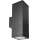 Вуличний настінний світильник 2xGU10/35W/230V IP54 квадратний чорний
