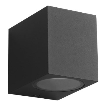 Вуличний настінний світильник BOKA 1xGU10/60W/230V IP44 чорна